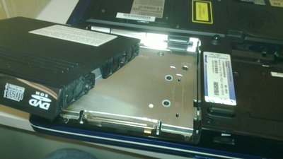 CD-ROM removed (HDD is underneath)