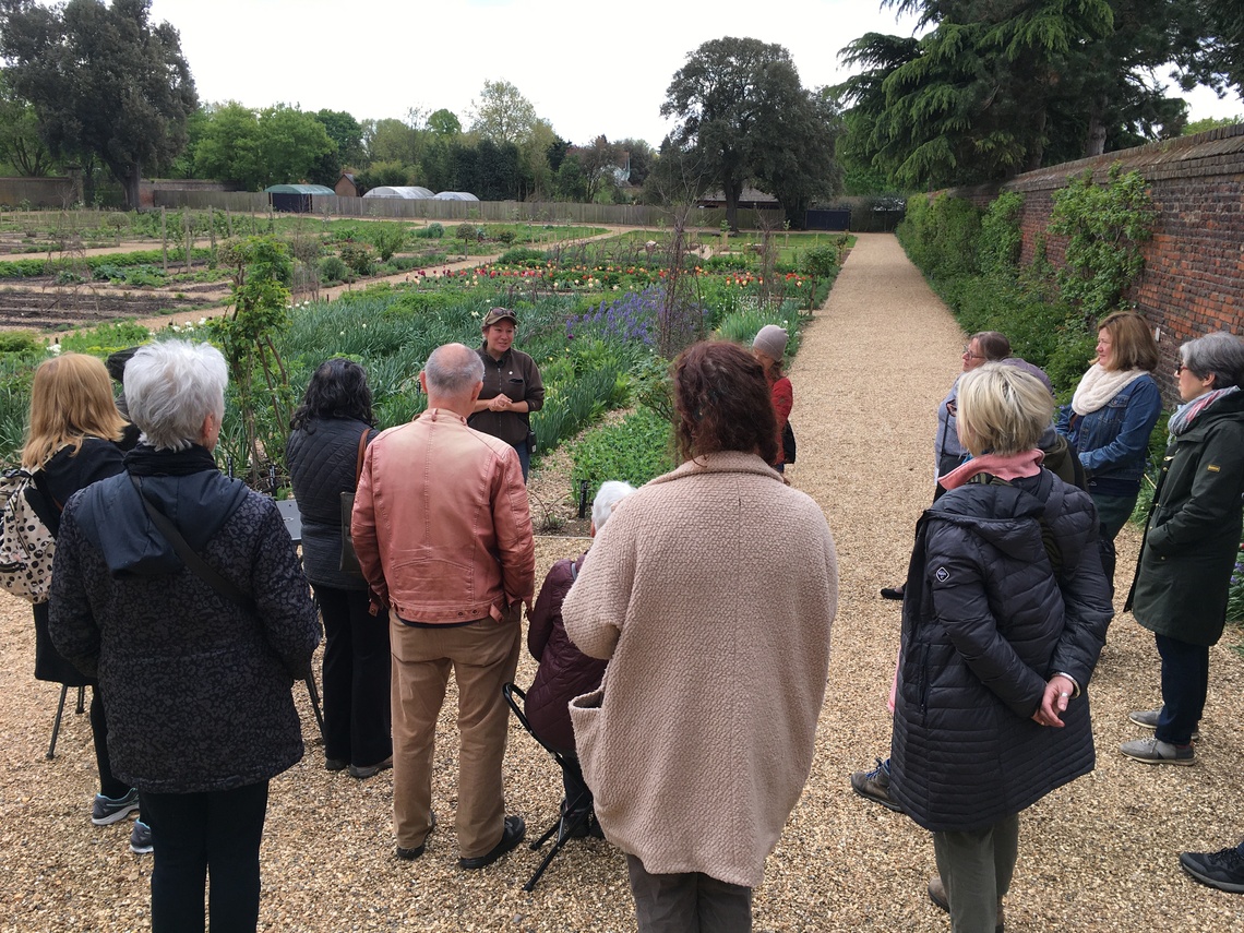 Ham house gardener Janette talking about flower gardening